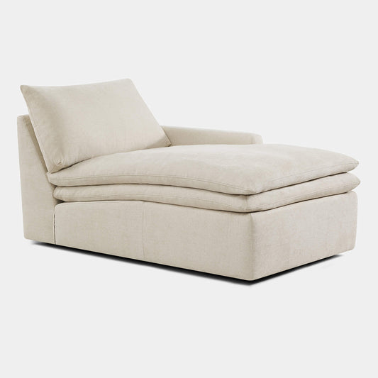 Modular Chaise in Cloud-like Fabric Design