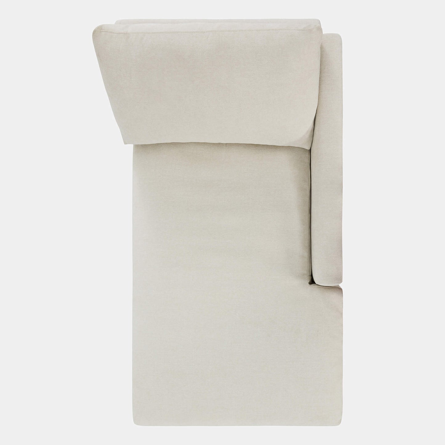 Modular Chaise in Cloud-like Fabric Design