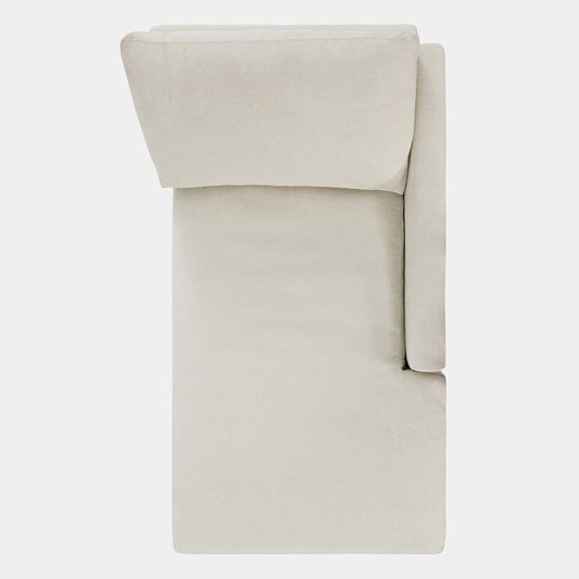 Modular Chaise in Cloud-like Fabric Design