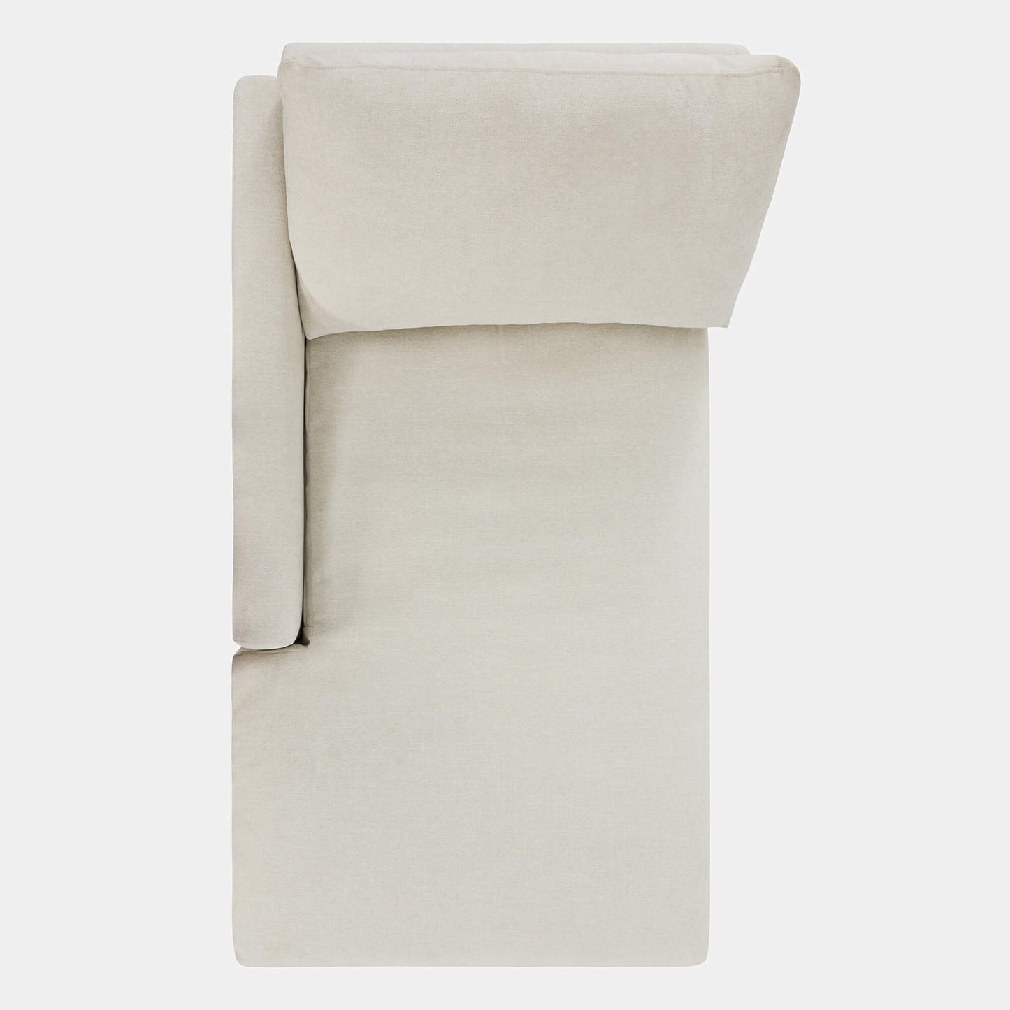 Modular Chaise in Cloud-like Fabric Design