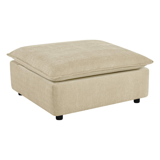 Modular Chenille 6-Seater Sofa with Adjustable Backrest