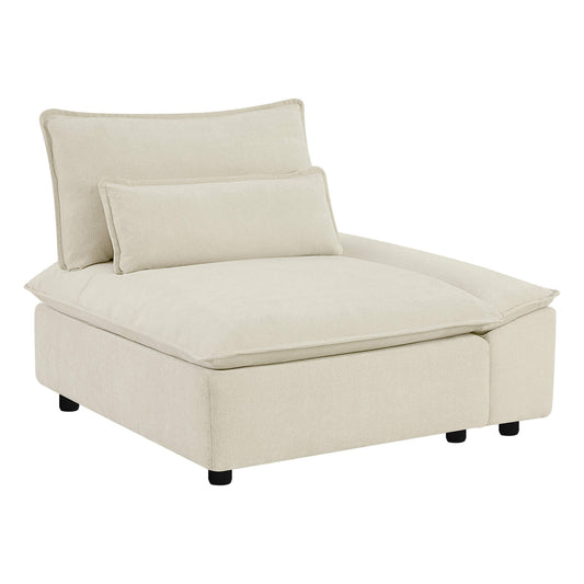 Modular Chenille 6-Seater Sofa with Adjustable Backrest