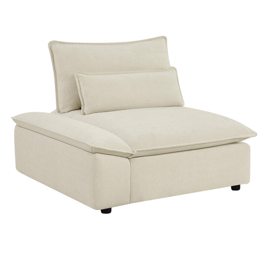Modular Chenille 6-Seater Sofa with Adjustable Backrest