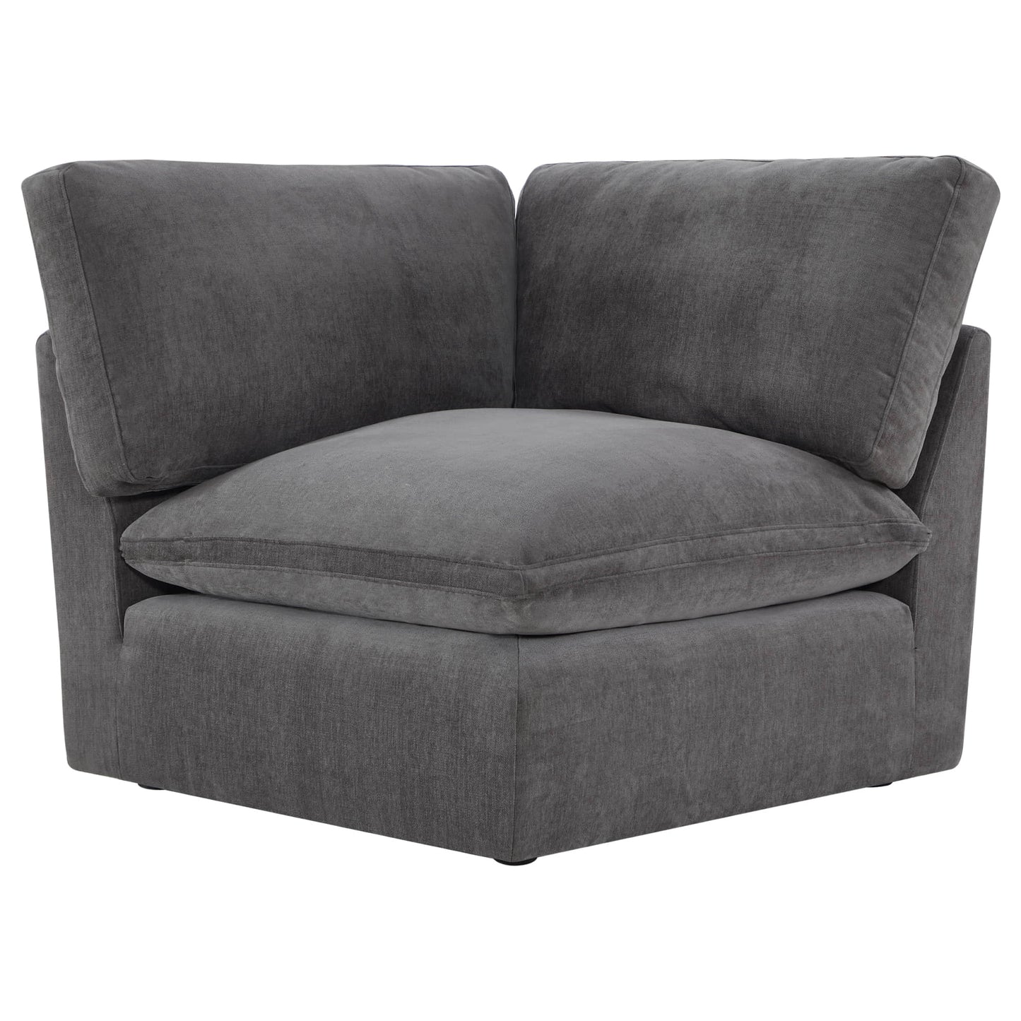 Modular Corner Sofa in Soft Fabric with Cozy Design