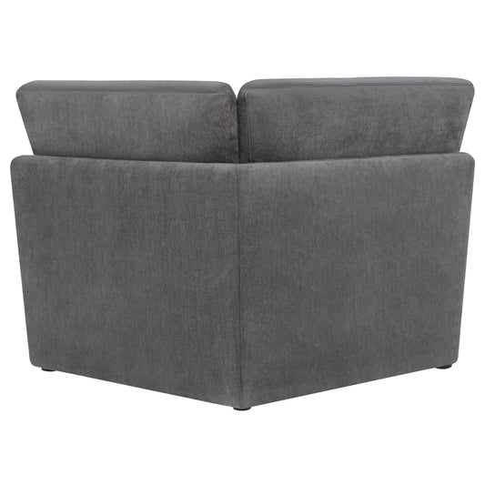 Modular Corner Sofa in Soft Fabric with Cozy Design