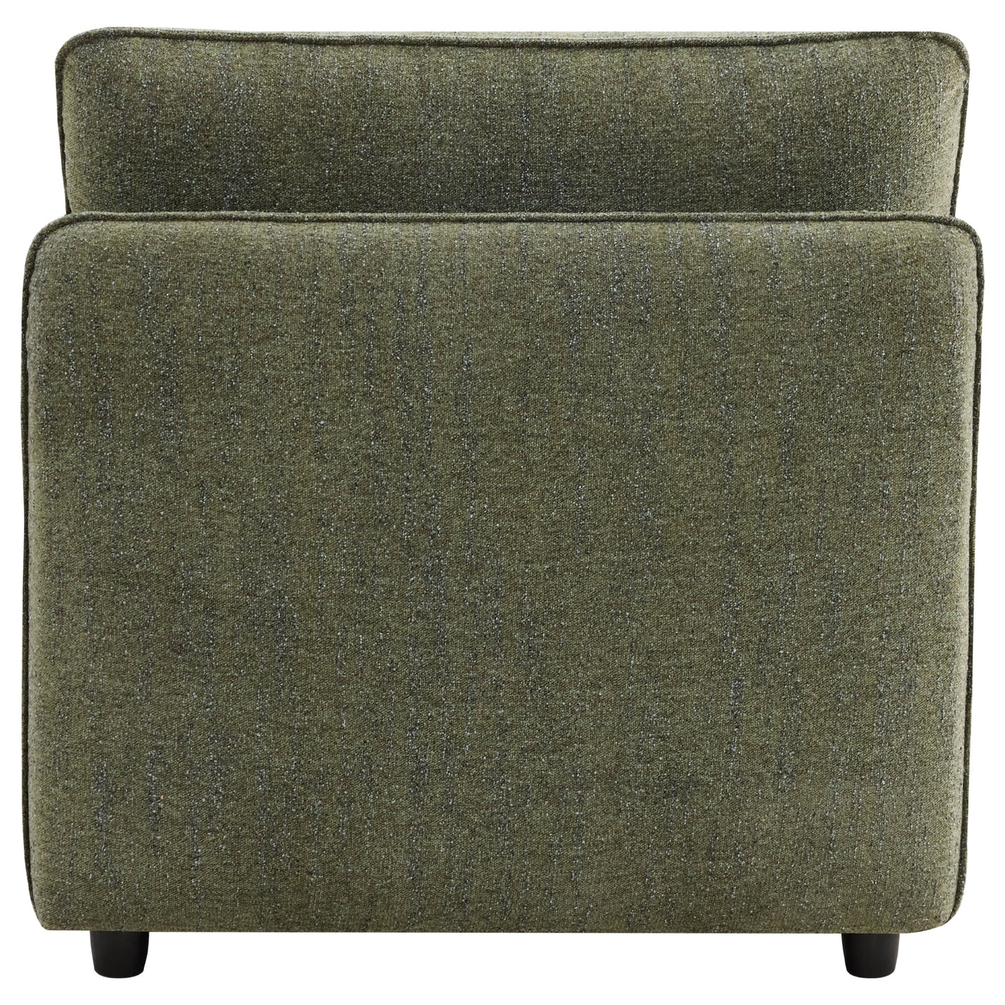 Modular Curved Sofa in Fabric with Wooden Legs