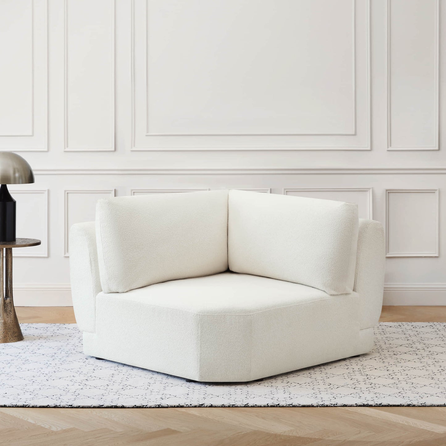 Modular Curved Sofa in Grace Fabric - 4-Seater Design