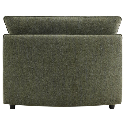 Modular Curved Sofa in Teleri Fabric with Wood Legs
