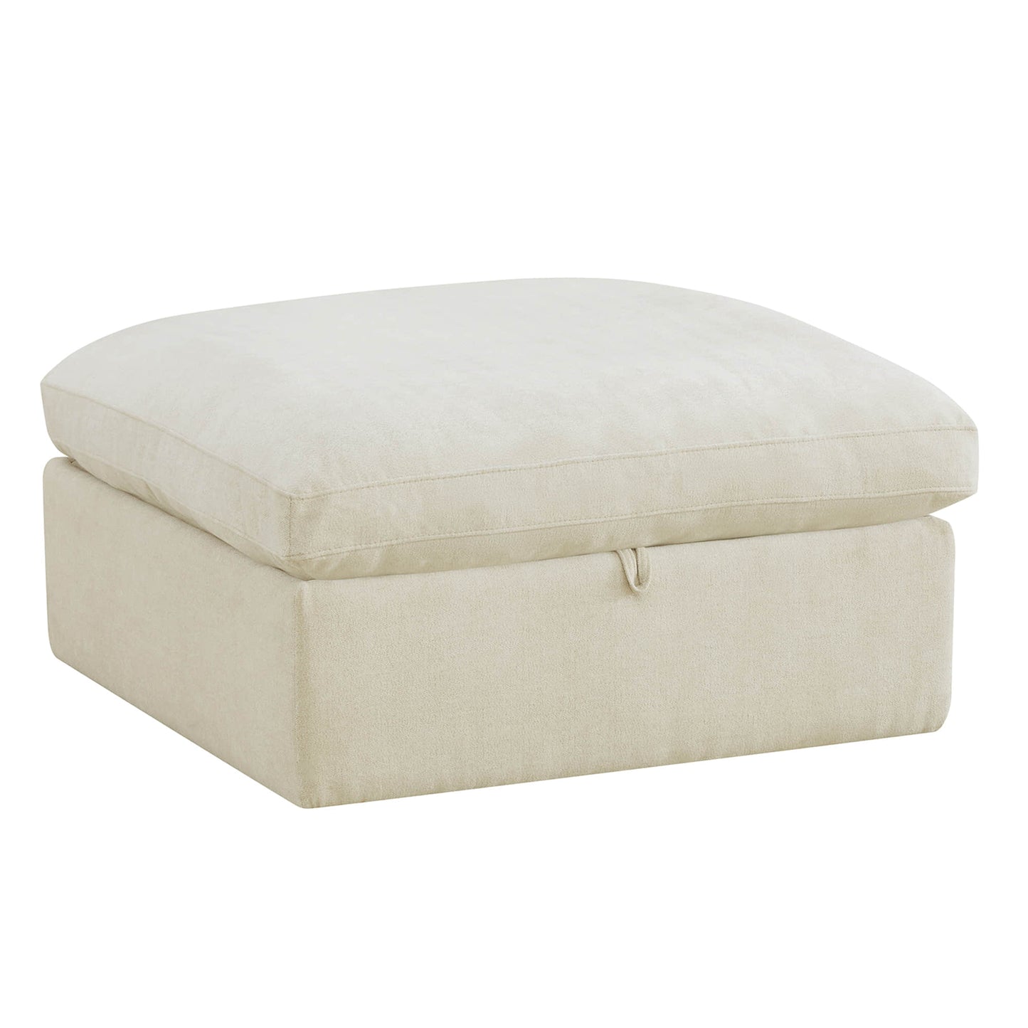 Modular Ottoman in Performance Fabric with Hidden Storage