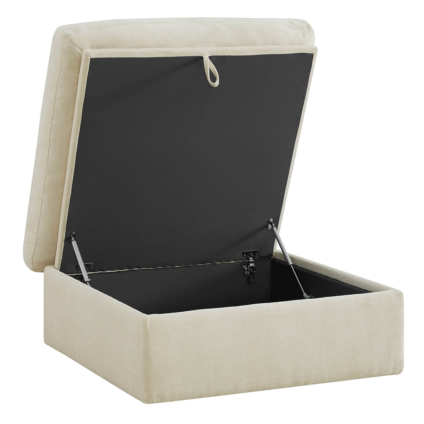 Modular Ottoman in Performance Fabric with Hidden Storage
