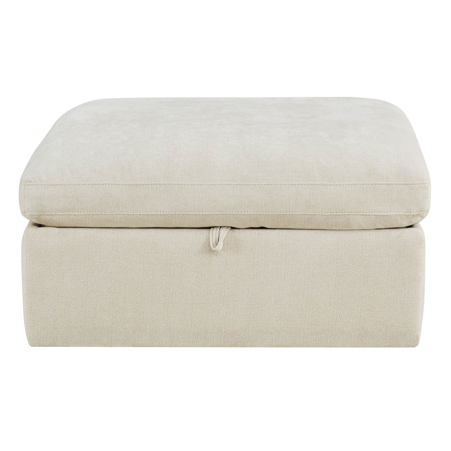 Modular Ottoman in Performance Fabric with Hidden Storage