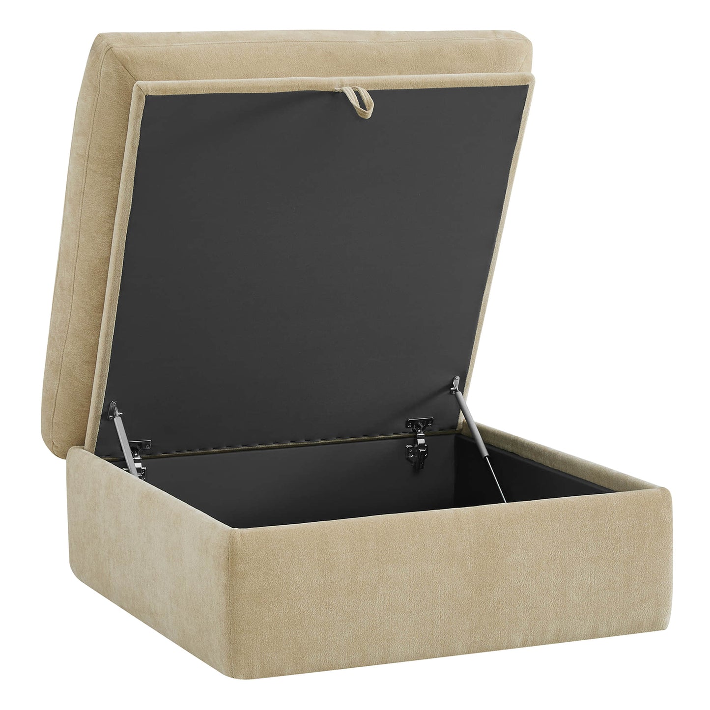 Modular Ottoman in Performance Fabric with Hidden Storage