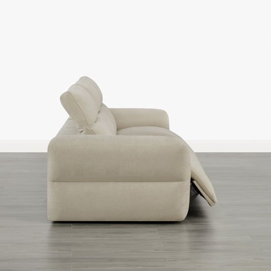 Modular Power Reclining Sofa in Buttery-Soft Fabric, 4-Seater