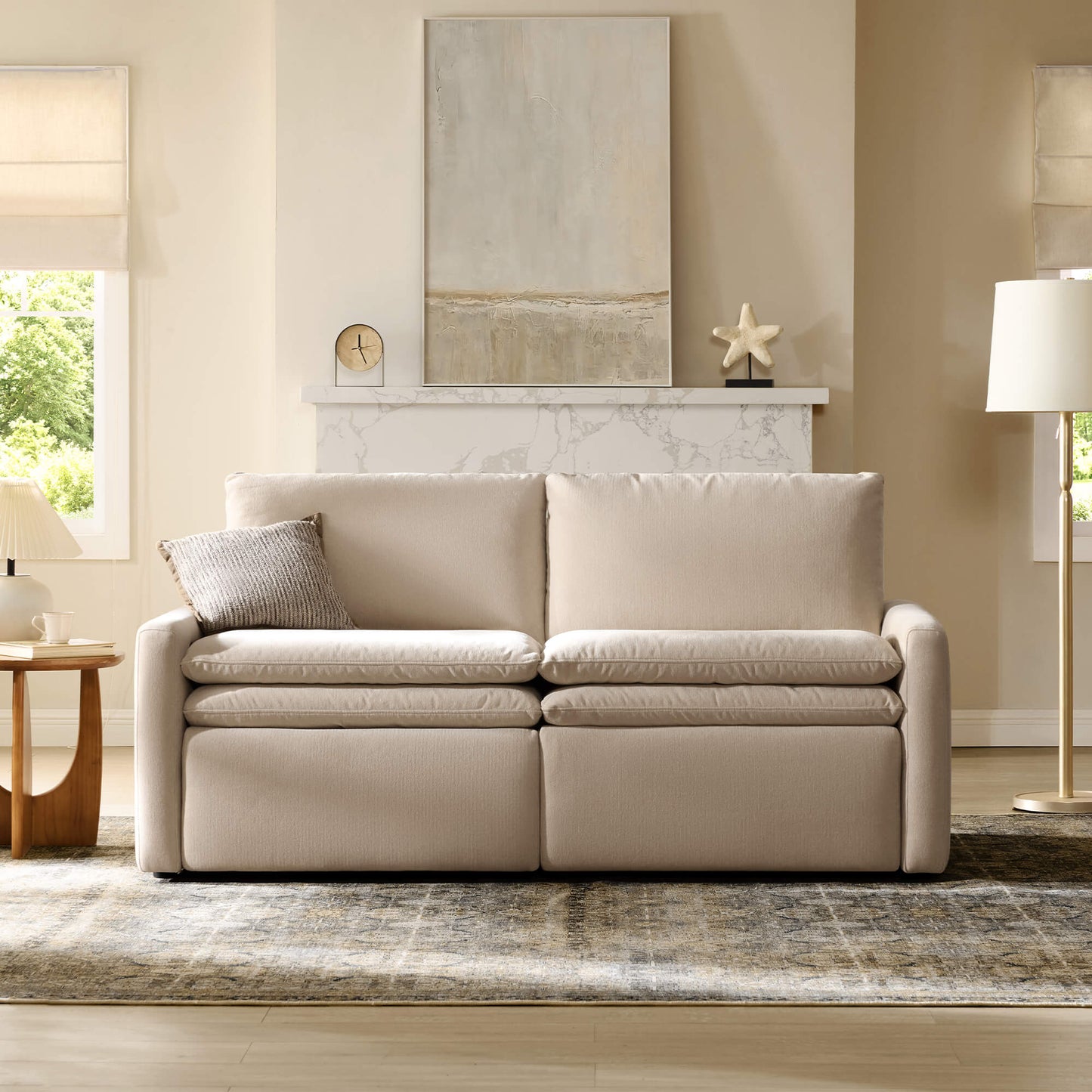 Modular Reclining Sofa in Ohana Design with Zero Gravity Feature