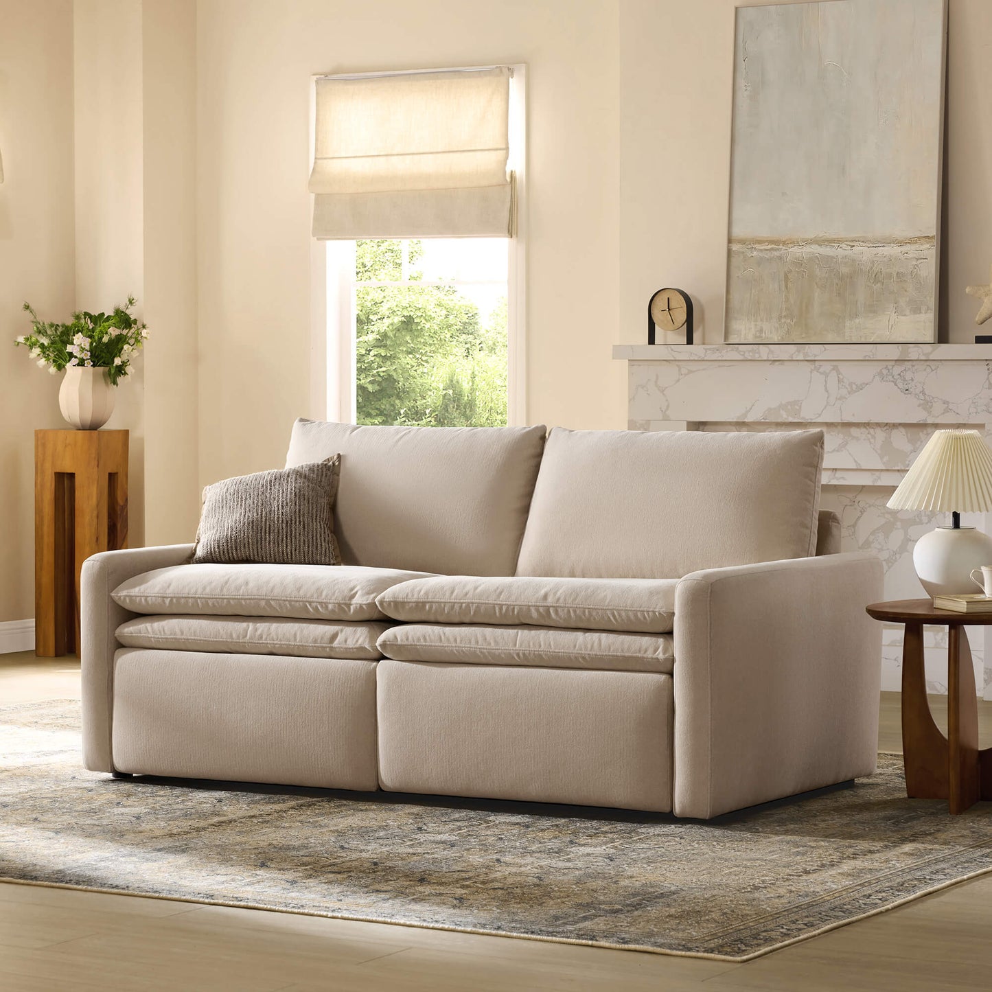 Modular Reclining Sofa in Ohana Design with Zero Gravity Feature