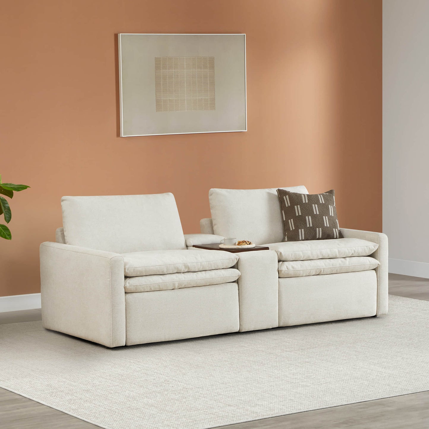 Modular Reclining Sofa in Ohana Design with Zero Gravity Feature