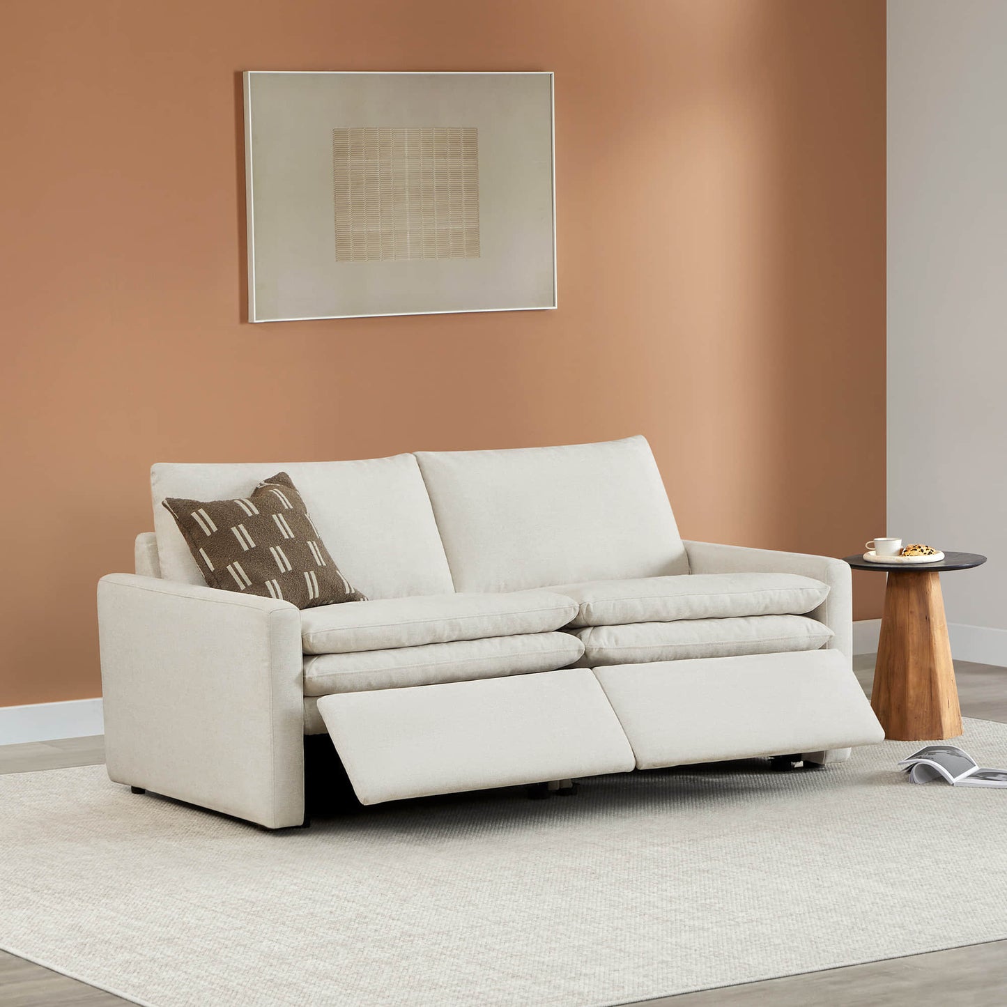 Modular Reclining Sofa in Ohana Design with Zero Gravity Feature