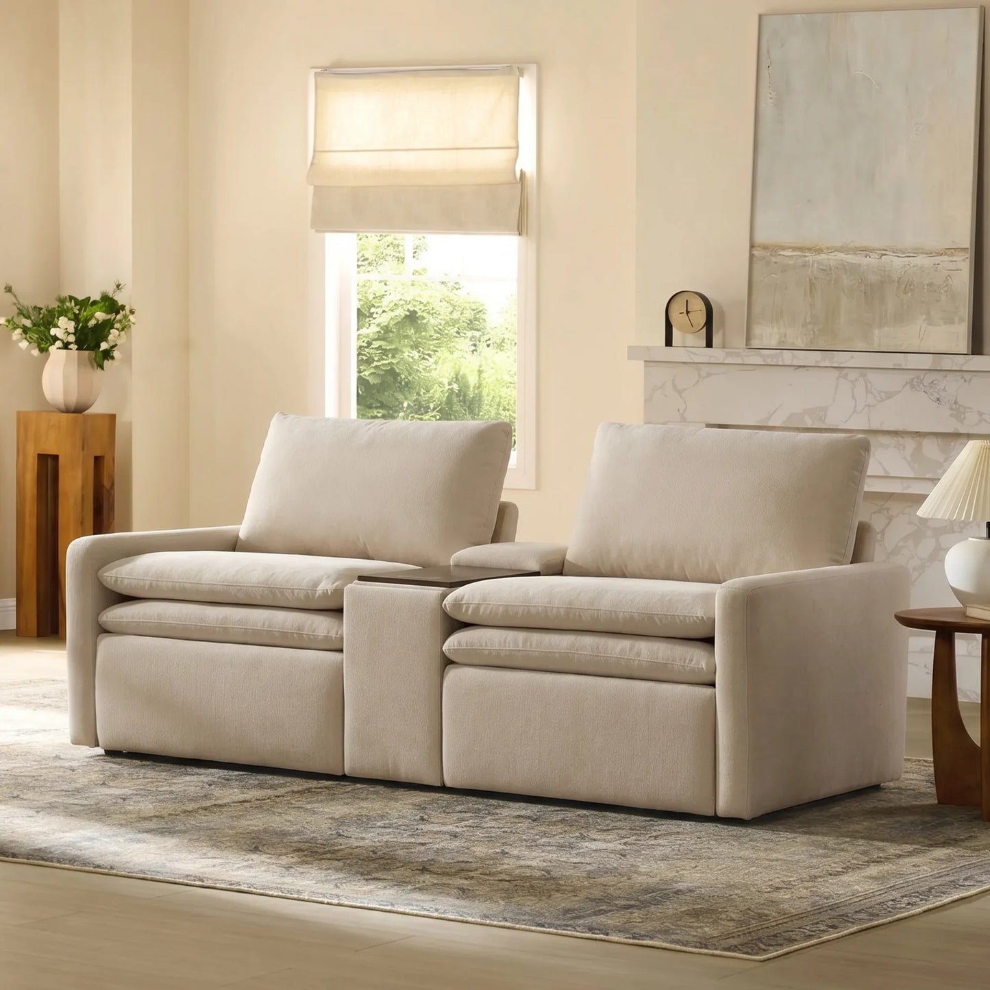 Modular Reclining Sofa in Ohana Design with Zero Gravity Feature