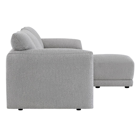 Modular Sectional in Performance Boucle with 4 Pieces