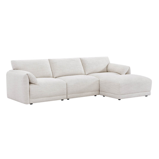 Modular Sectional in Performance Boucle with 4 Pieces