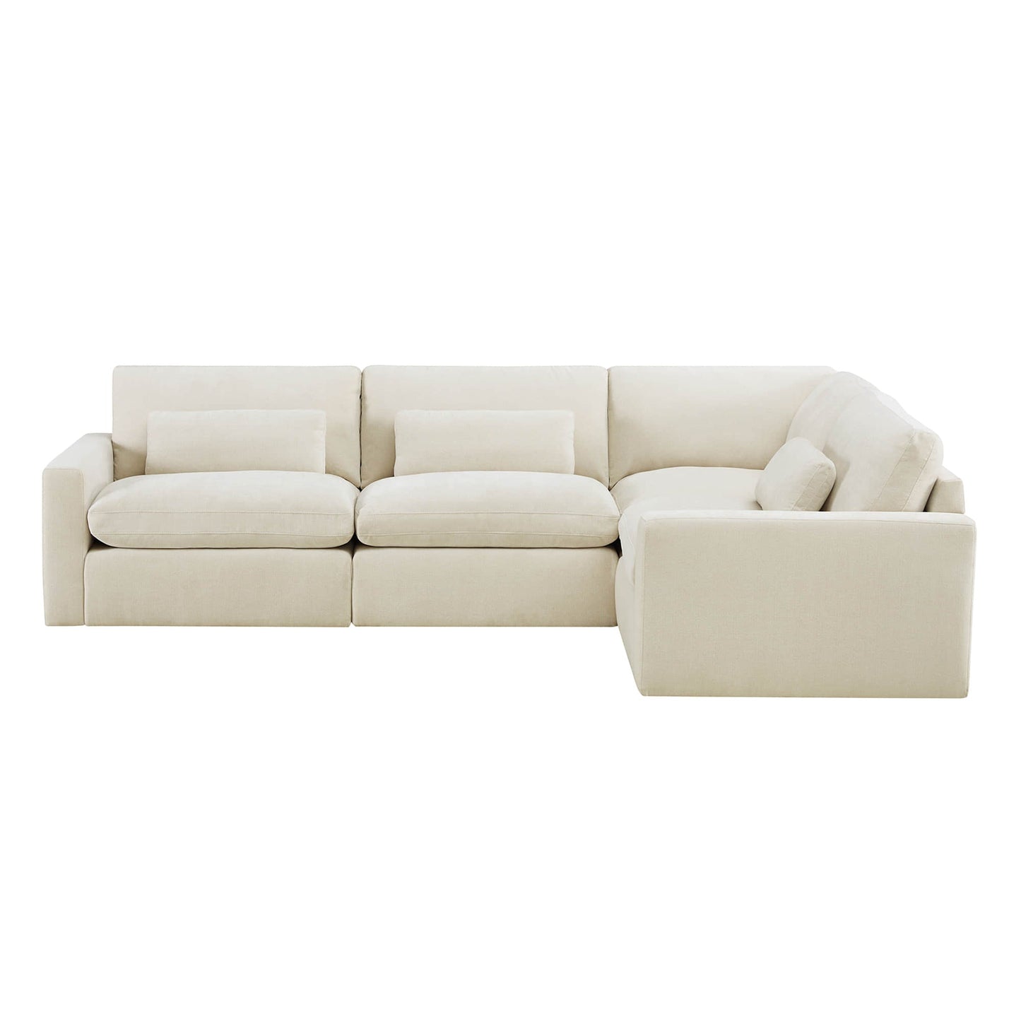 Modular Sectional Sofa in Performance Fabric for 4 Seats