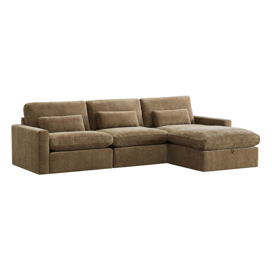 Modular Sectional Sofa in Performance Fabric for 4 Seats