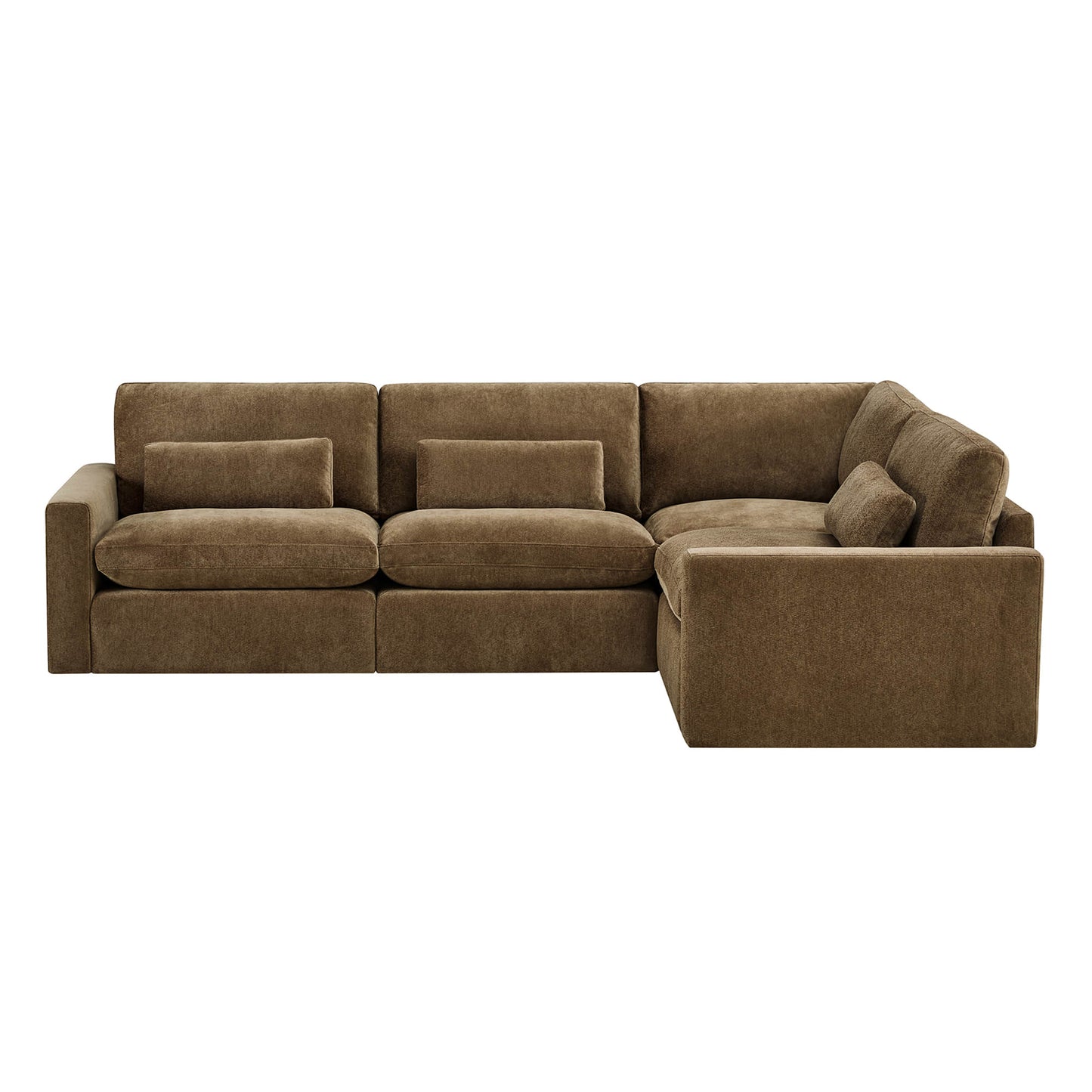 Modular Sectional Sofa in Performance Fabric for 4 Seats