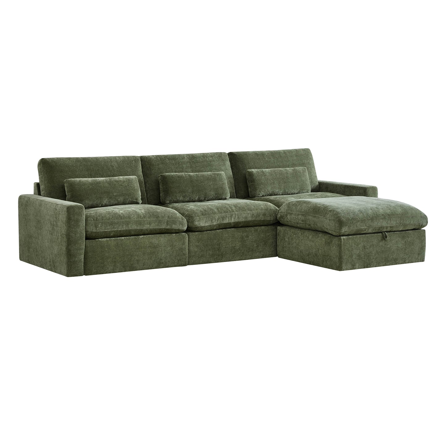 Modular Sectional Sofa in Performance Fabric for 4 Seats
