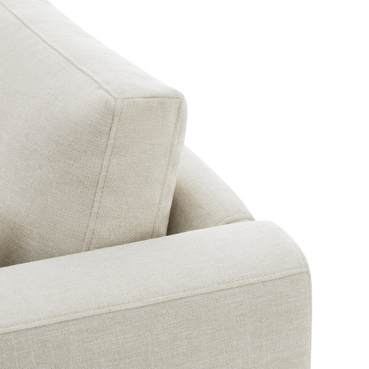 Modular Sofa Chaise in Grey with Storage Ottomans