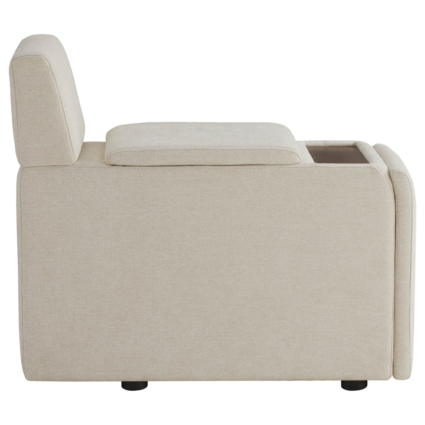Modular Sofa Chaise in Grey with Storage Ottomans