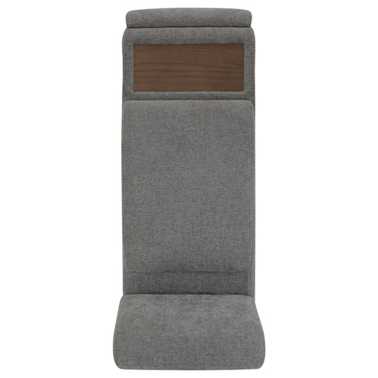 Modular Sofa Chaise in Grey with Storage Ottomans