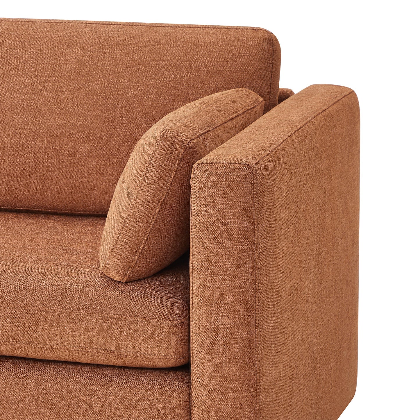 Modular Sofa Chaise in Grey with Storage Ottomans