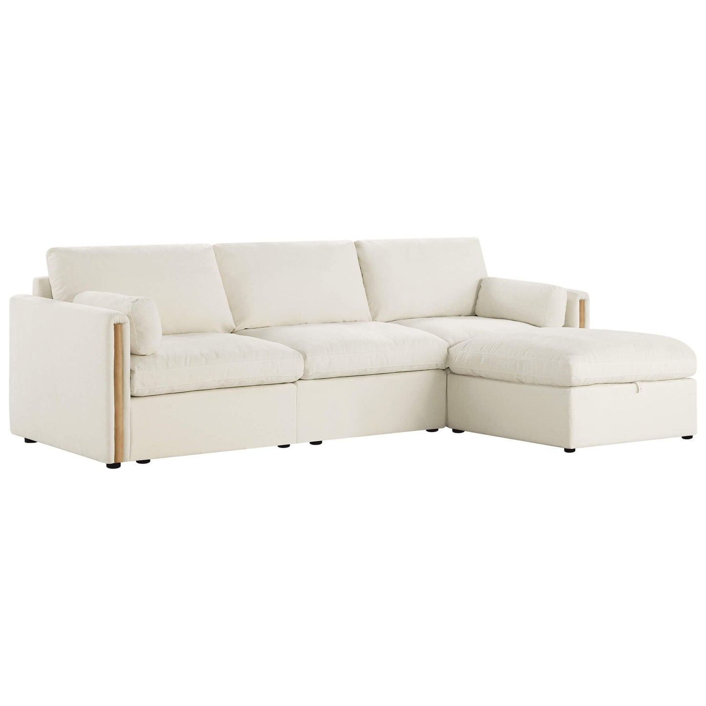 Modular Sofa in Cozy Chenille with 4 Seats