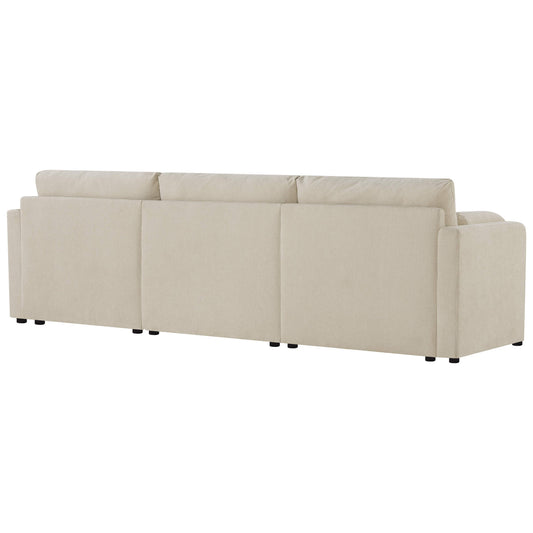 Modular Sofa in Cozy Chenille with 4 Seats