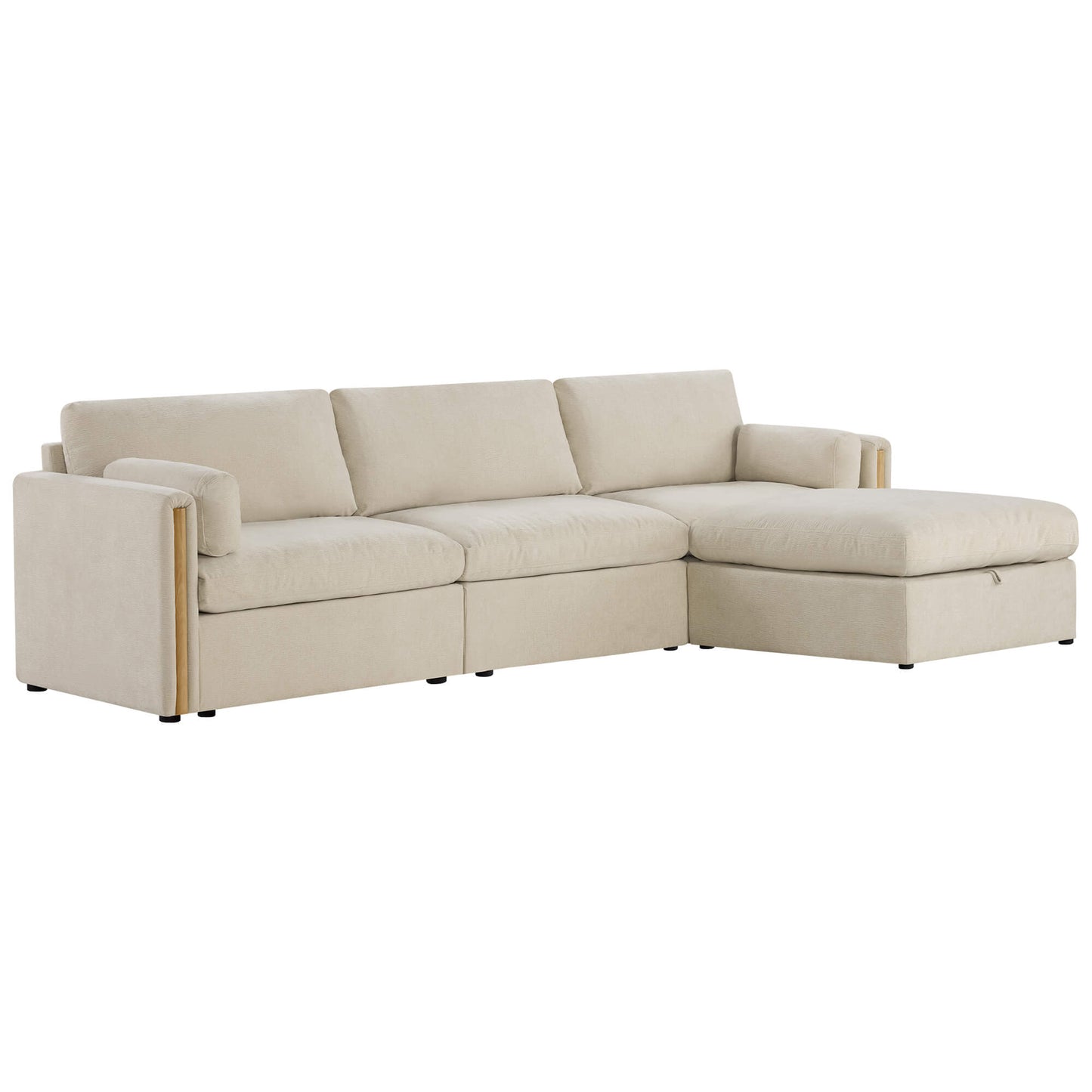 Modular Sofa in Cozy Chenille with 4 Seats