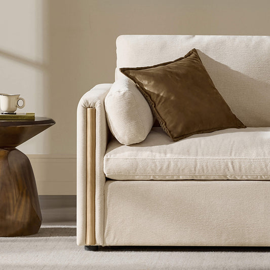 Modular Sofa in Cozy Chenille with 4 Seats