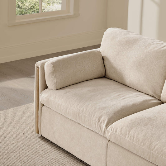 Modular Sofa in Cozy Chenille with 4 Seats