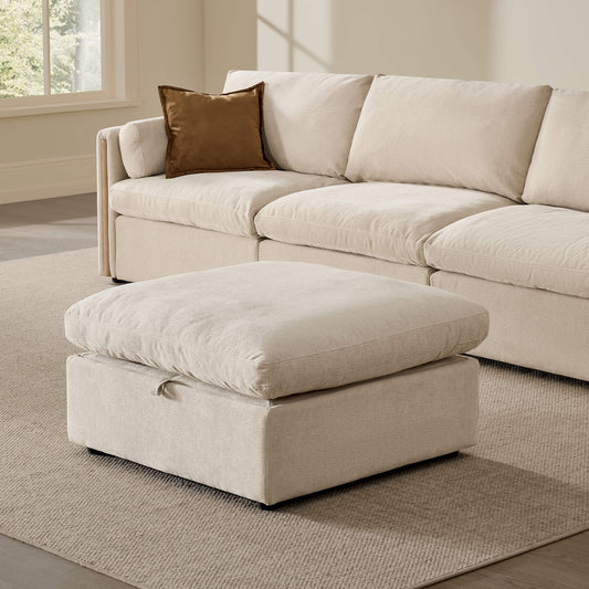 Modular Sofa in Cozy Chenille with 4 Seats