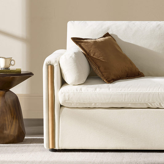 Modular Sofa in Cozy Chenille with 5-Seater Design
