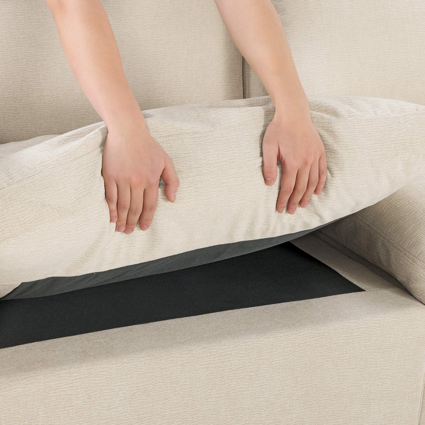 Modular Sofa in Cozy Chenille with 6-Seating Capacity