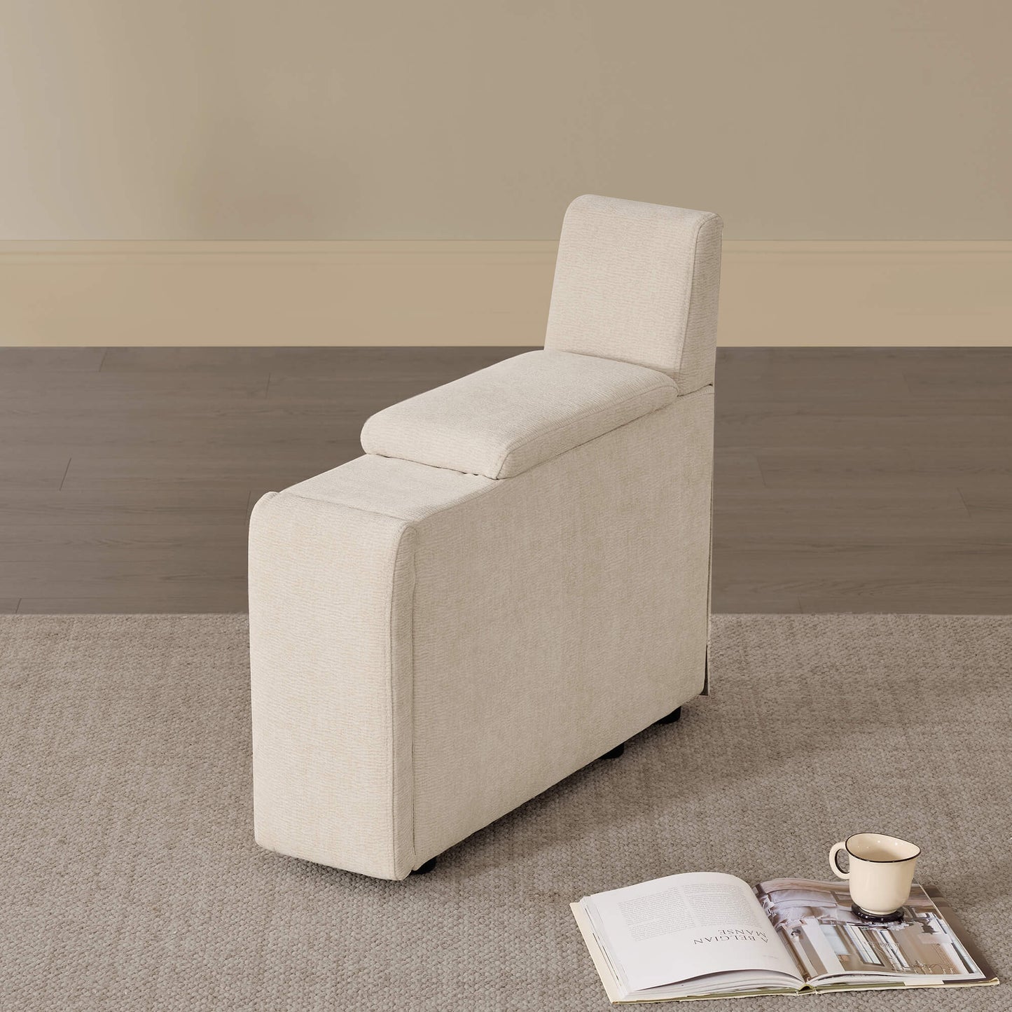 Modular Sofa in Cozy Chenille with 6-Seating Capacity