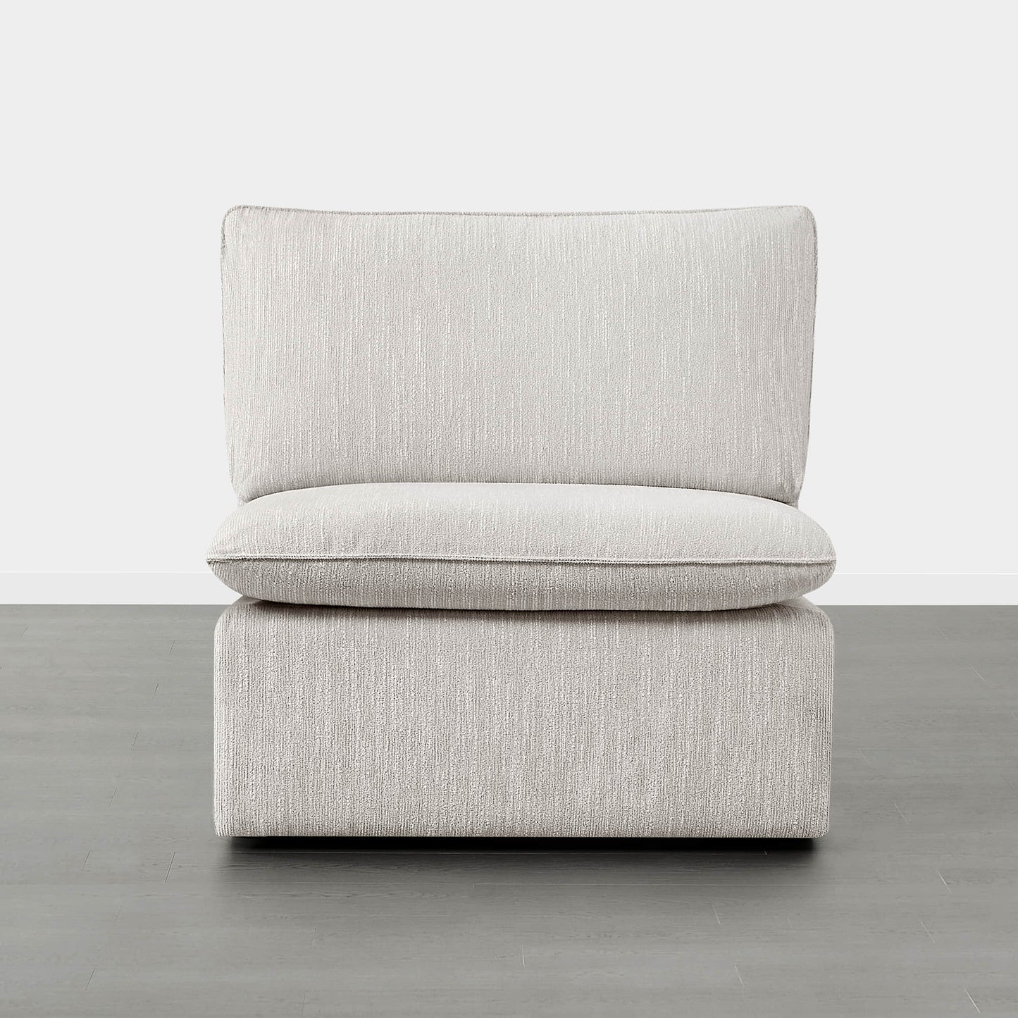 Modular Sofa in Feather Fabric with 4-Piece Design