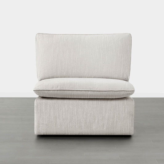 Modular Sofa in Feather Fabric with 4-Piece Design