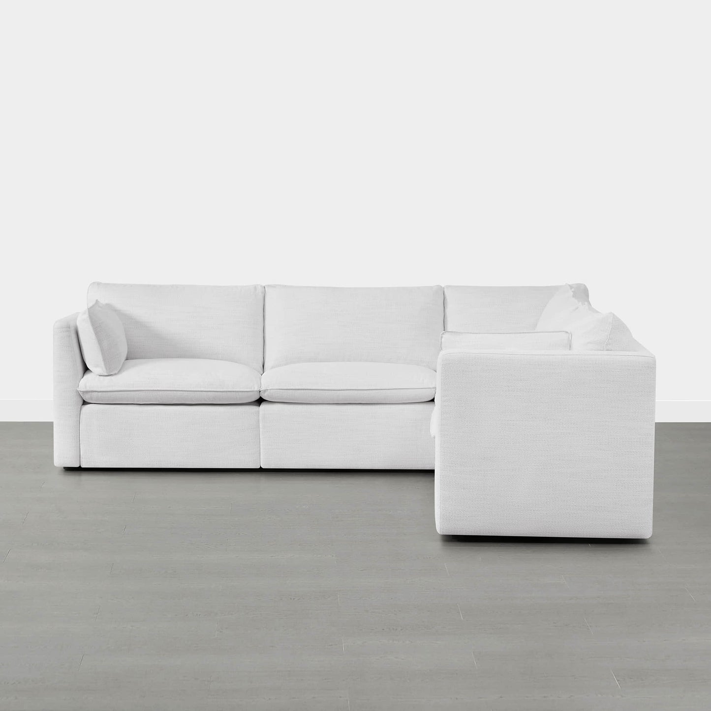 Modular Sofa in Feather with 5-Piece Configuration
