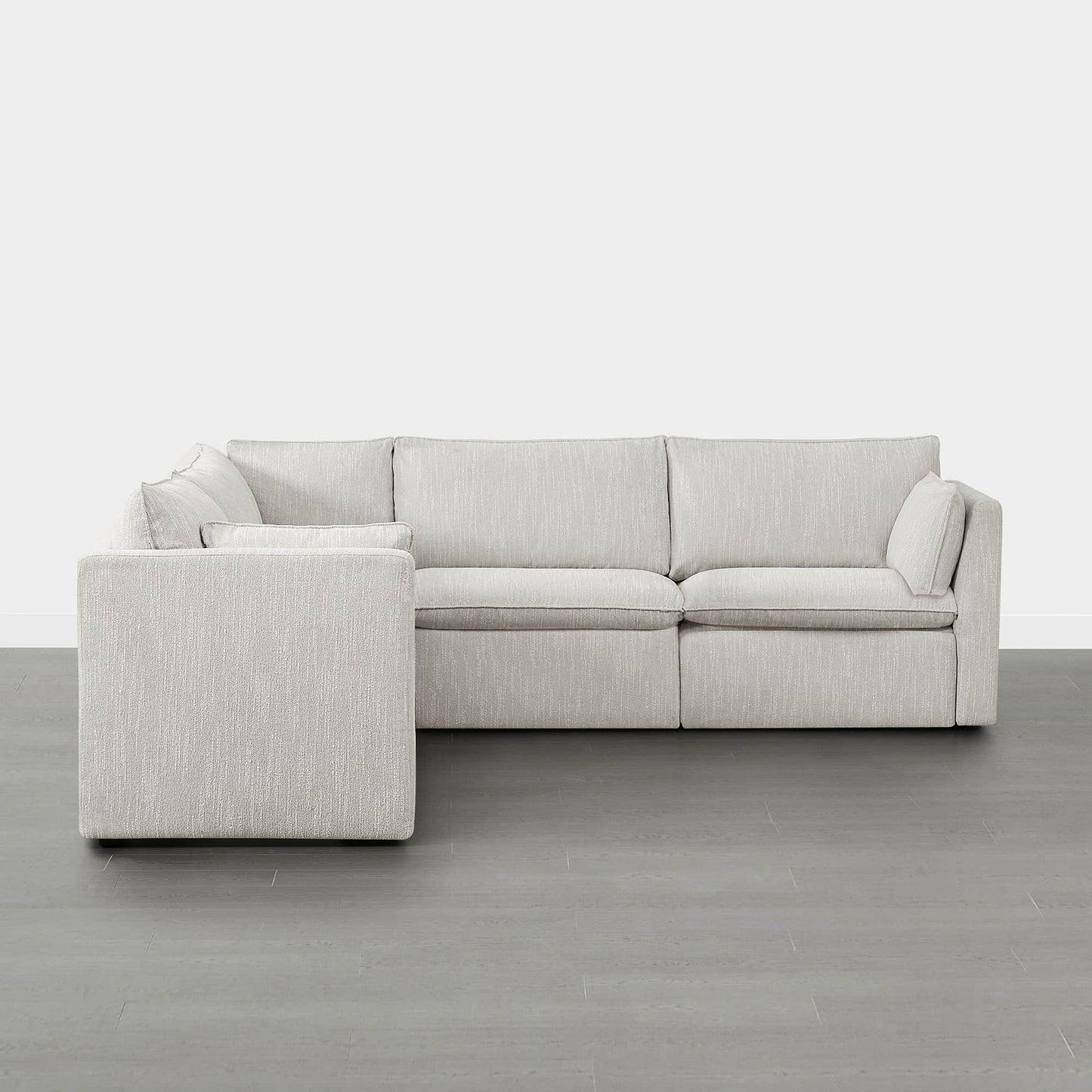 Modular Sofa in Feather with 5-Piece Configuration