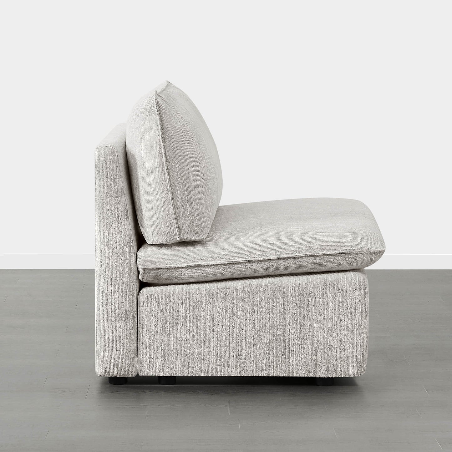 Modular Sofa in Feather with 5-Piece Configuration