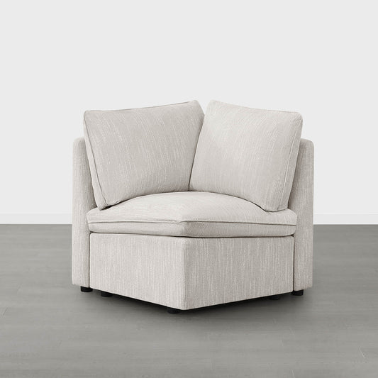 Modular Sofa in Feather with 5-Piece Configuration