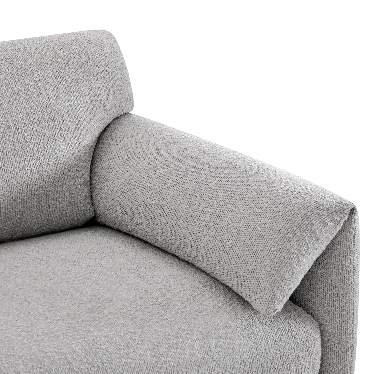 Modular Sofa in Performance Boucle with 3-Piece Design