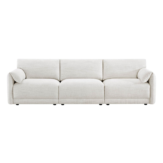 Modular Sofa in Performance Boucle with 3-Piece Design