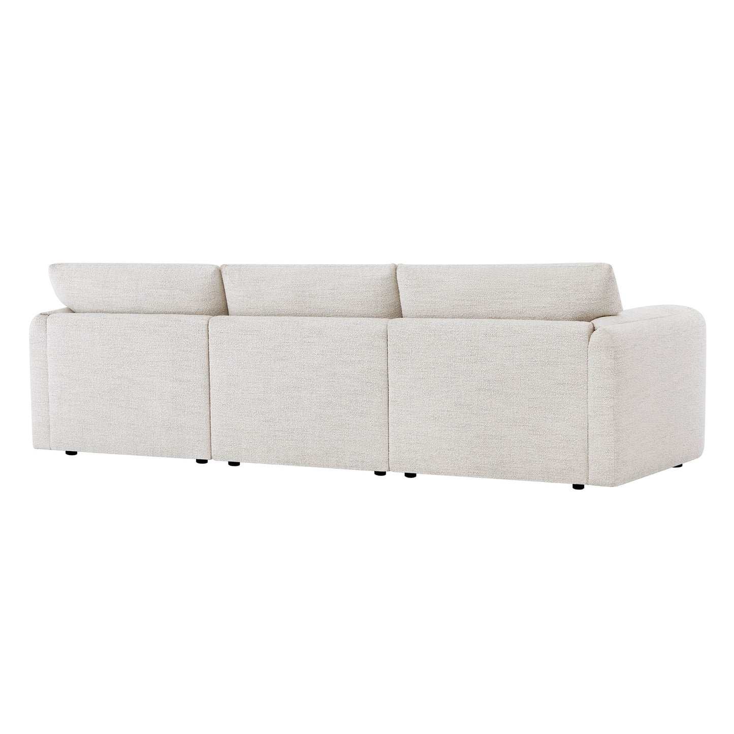 Modular Sofa in Performance Boucle with 3-Piece Design